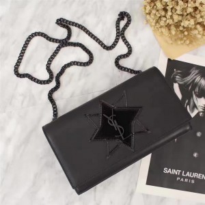 Saint Laurent Crossbody Bag 27725 All Black 24cm