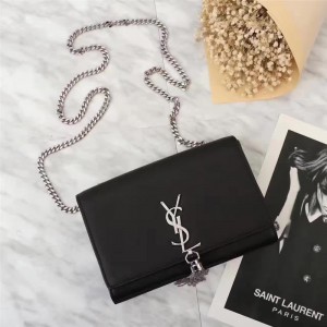 Saint Laurent Crossbody Bag 311227 Black Silver 22*16*5