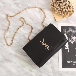 Saint Laurent Crossbody Bag 311228 Black Gold 22*16*5