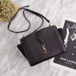 Saint Laurent Crossbody Bag 8801 Black Gold 17*9*13