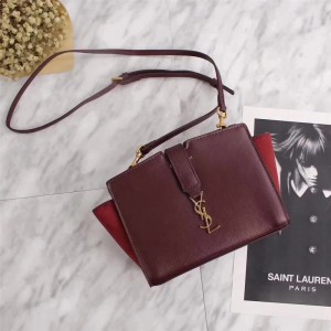 Saint Laurent Crossbody Bag 8801 Dark Red 17*9*13