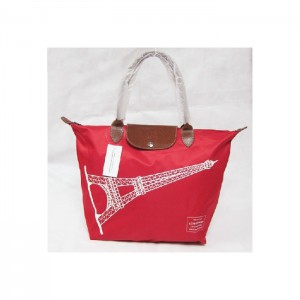LONGCHAMP EIFFEL TOWER LARGE TOTE BAG RED