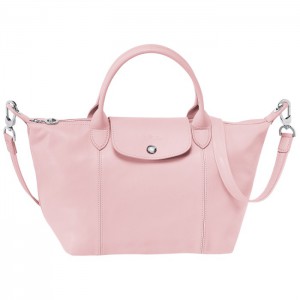 LONGCHAMP LE PLIAGE CUIR HANDBAG PINK
