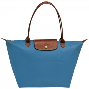 LONGCHAMP LE PLIAGE LARGE TOTE BAG ICE BLUE