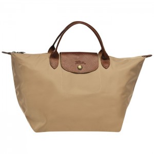 LONGCHAMP LE PLIAGE MEDIUM HANDBAG BEIGE
