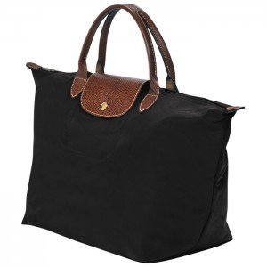 LONGCHAMP LE PLIAGE MEDIUM HANDBAG BLACK