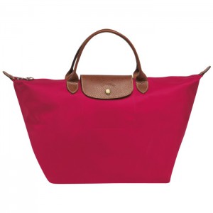LONGCHAMP LE PLIAGE MEDIUM HANDBAG RED GARANCE
