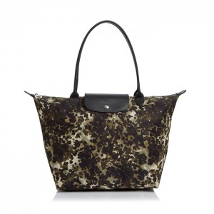 LONGCHAMP LE PLIAGE NEO FANTAISIE SHOULDER TOTE KHAKI