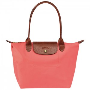 LONGCHAMP LE PLIAGE SMALL TOTE BAG CORAL RED