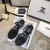 Chanel Women Thong Flat Sandals Black CHS-132
