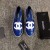 Chanel Women Espadrille Flats Blue CHS-147