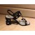 Chanel Women Mid Heel Sandals Black CHS-216