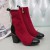 Chanel Women Ankle Boots Red CHS-240