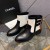 Chanel Women Martin Boots Black CHS-242