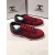 Chanel Men & Women Low-Top Sneakers Red CHS-276