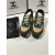 Chanel Men & Women Low-Top Sneakers Green CHS-277