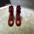 Chanel Women Ankle Boots Red CHS-283