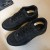 Chanel Men & Women Low-Top Sneakers Black CHS-301