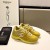 Chanel Men & Women Low-Top Sneakers Yellow CHS-052