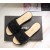 Chanel Women Slide Sandals Black CHS-096
