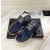Chanel Women Flat Sandals Blue CHS-098
