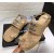 Chanel Women Flat Sandals Nude CHS-099