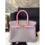 Replica Hermes Horseshoe Birkin Bi Color 30cm Togo Calfskin Handstitched, Gris Tourterelle CK81, Pink 5P RS19716