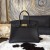 Hermes Horseshoe Birkin 35cm Togo Calfskin Original Leather Bag Handstitched Gold Hardware, Noir CK89/Rouge Casaque Q5 Interior RS04044