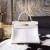 Imitation Hermes Kelly 25cm/28cm/32cm Togo Calfskin Bag Handstitched Gold/Palladium Hardware, Blanc RS20946