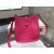 Imitation Hermes Evelyne Mini TPM Taurillon Clemence Palladium Hardware Handstitched High Quality, Fuschia Pink 5J RS07597