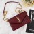 Saint Laurent Crossbody Bag 27720 Wine Red 20*16*5.5
