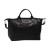 LONGCHAMP LE PLIAGE CUIR LARGE HANDBAG BLACK
