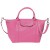 LONGCHAMP LE PLIAGE CUIR SMALL HANDBAG BUBBLEGUM