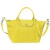 LONGCHAMP LE PLIAGE CUIR SMALL HANDBAG YELLOW