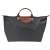 LONGCHAMP LE PLIAGE LARGE TRAVEL BAG GUN METAL
