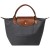LONGCHAMP LE PLIAGE SMALL HANDBAG GUN METAL