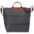 LONGCHAMP LE PLIAGE TRAVEL BAG GUN METAL
