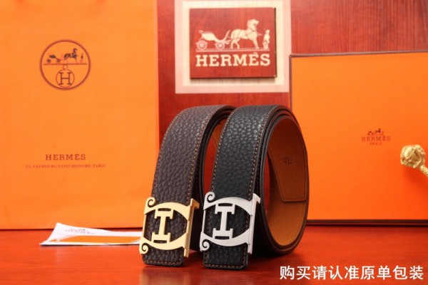 2018 New Hermes Belt 314 Black Brown