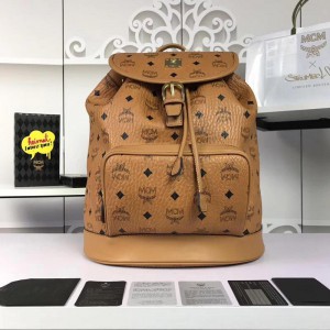 2018 New MCM Backpack 5820 Brown 31x35x17