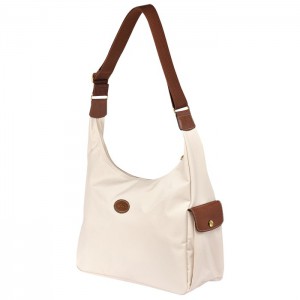 LONGCHAMP LE PLIAGE HOBO BAG ECRU