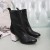 Chanel Women Ankle Boots Black CHS-239