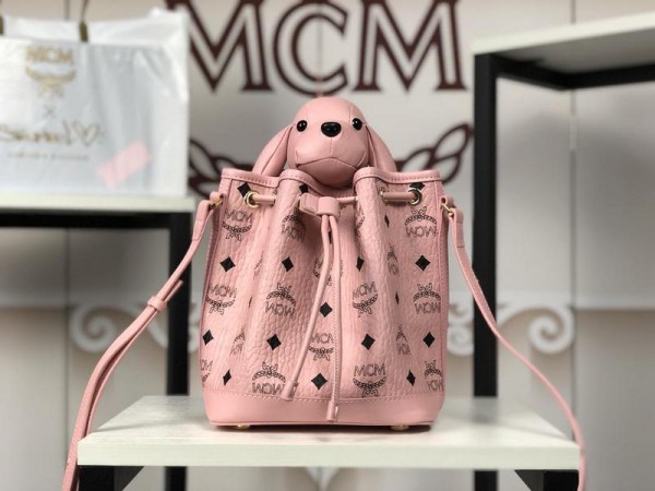 2018 New MCM Crossbody Bag 6208 Pink 16x20x9.5