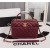 Chanel Top Handle Crossbody Bowling Bag CH021-Wine-Red